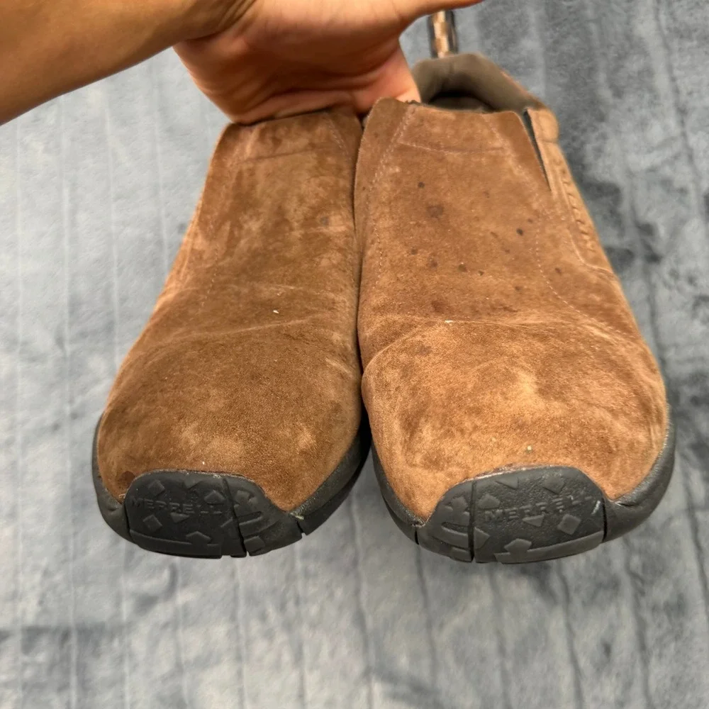 Merrell Jungle Moc Mens 15 Brown Suede Slip On Casual Comfort Shoes J65685